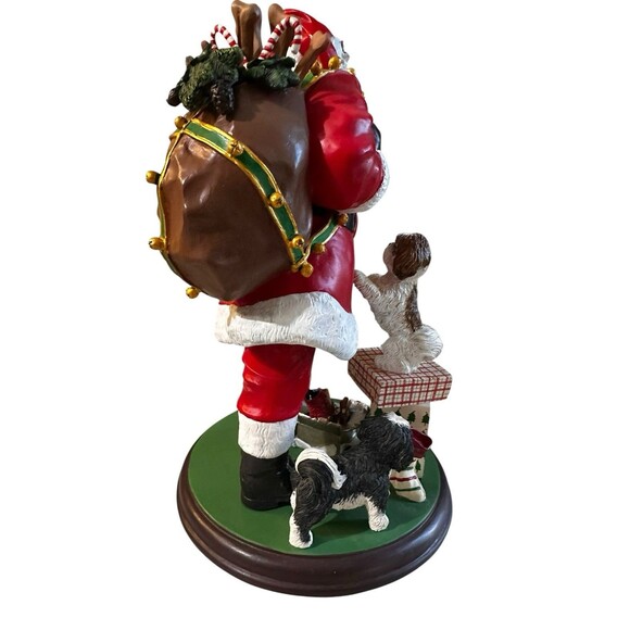 Danbury Mint Santa's Little Shih Tzu Pals Christmas Dog Figurine - Picture 3 of 10